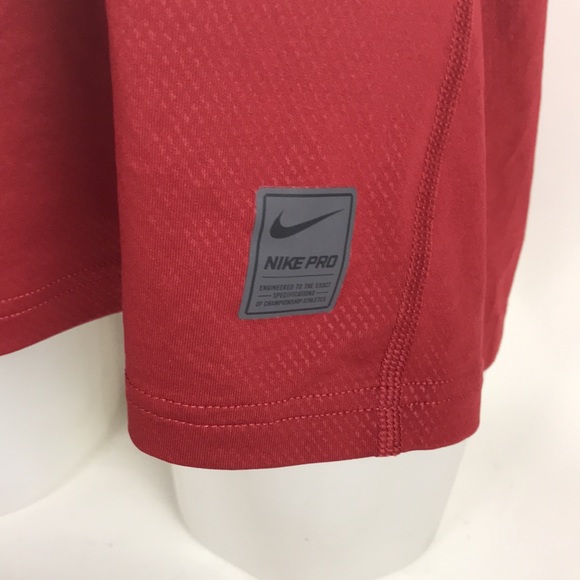 Nike Pro Dri-Fit Fitted T-Shirt mens size XL burgundy - Picture 7 of 8
